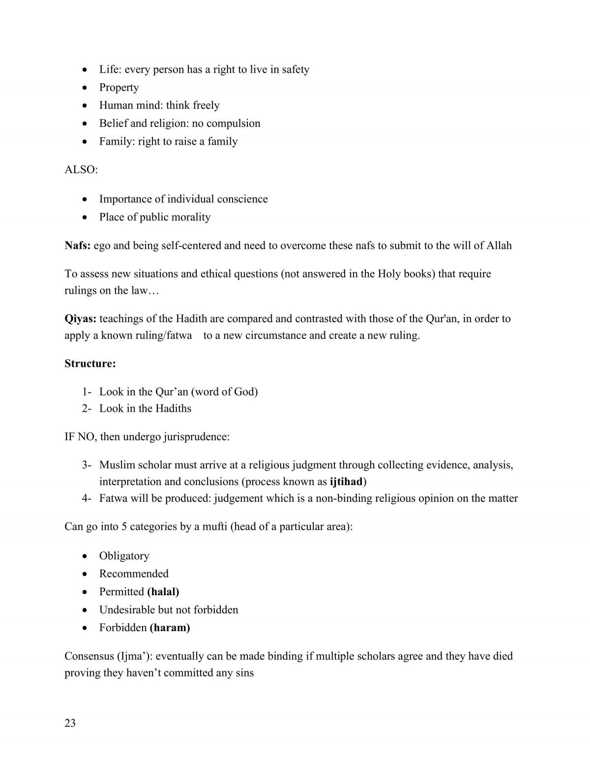 SOR II Full Preliminary Study Notes - Page 23