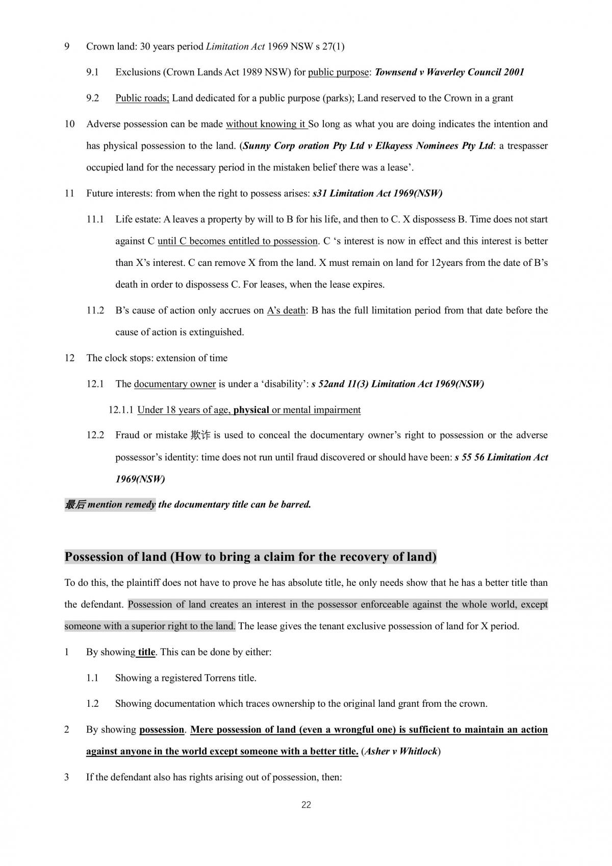 Principles of Private Law Notes - Page 22