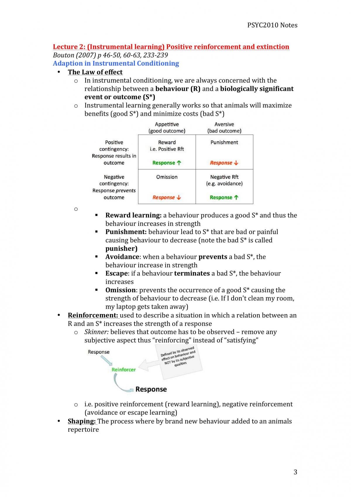 PSYC2010 Complete Set of Notes  - Page 3