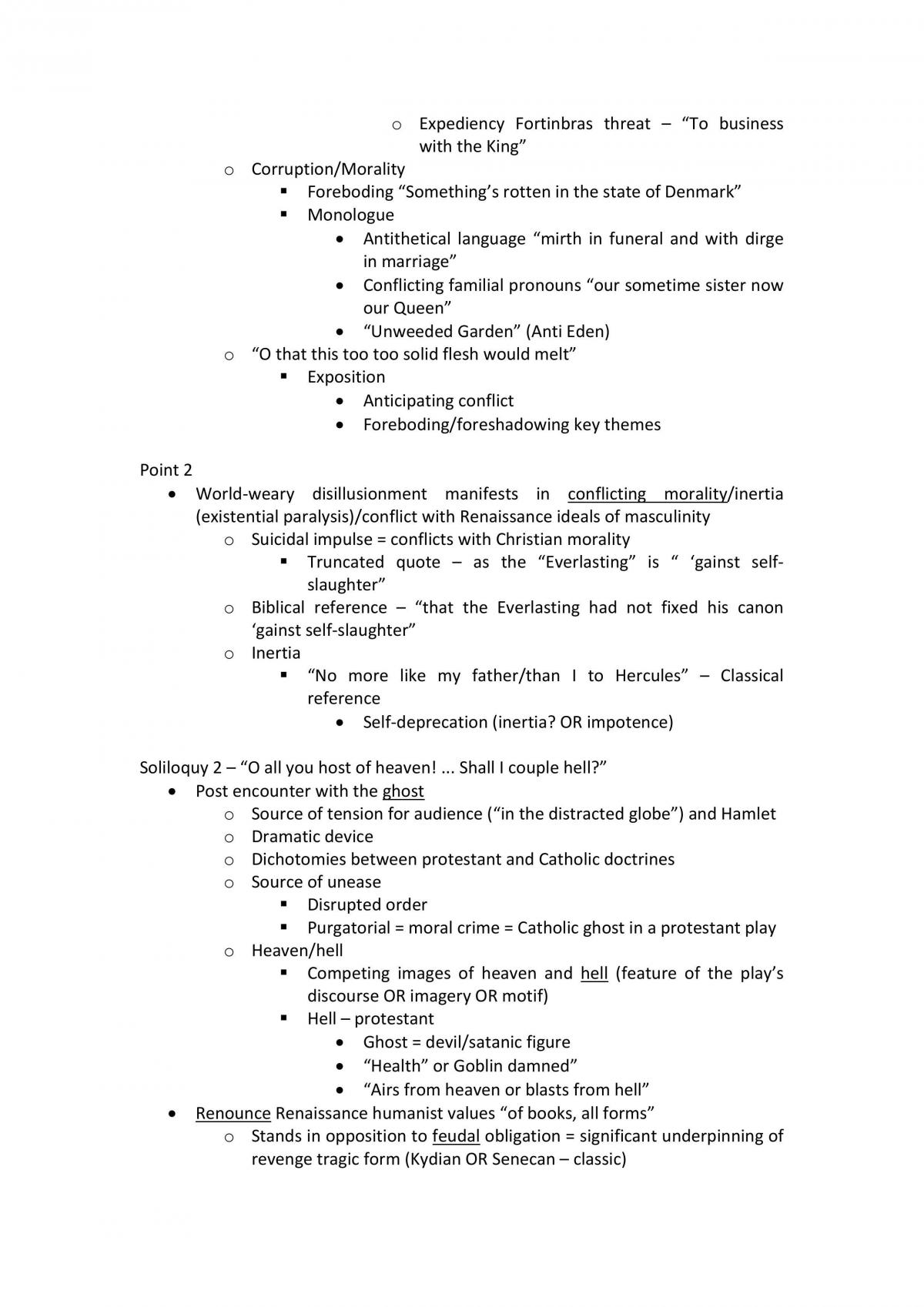 Hamlet Notes - Page 22