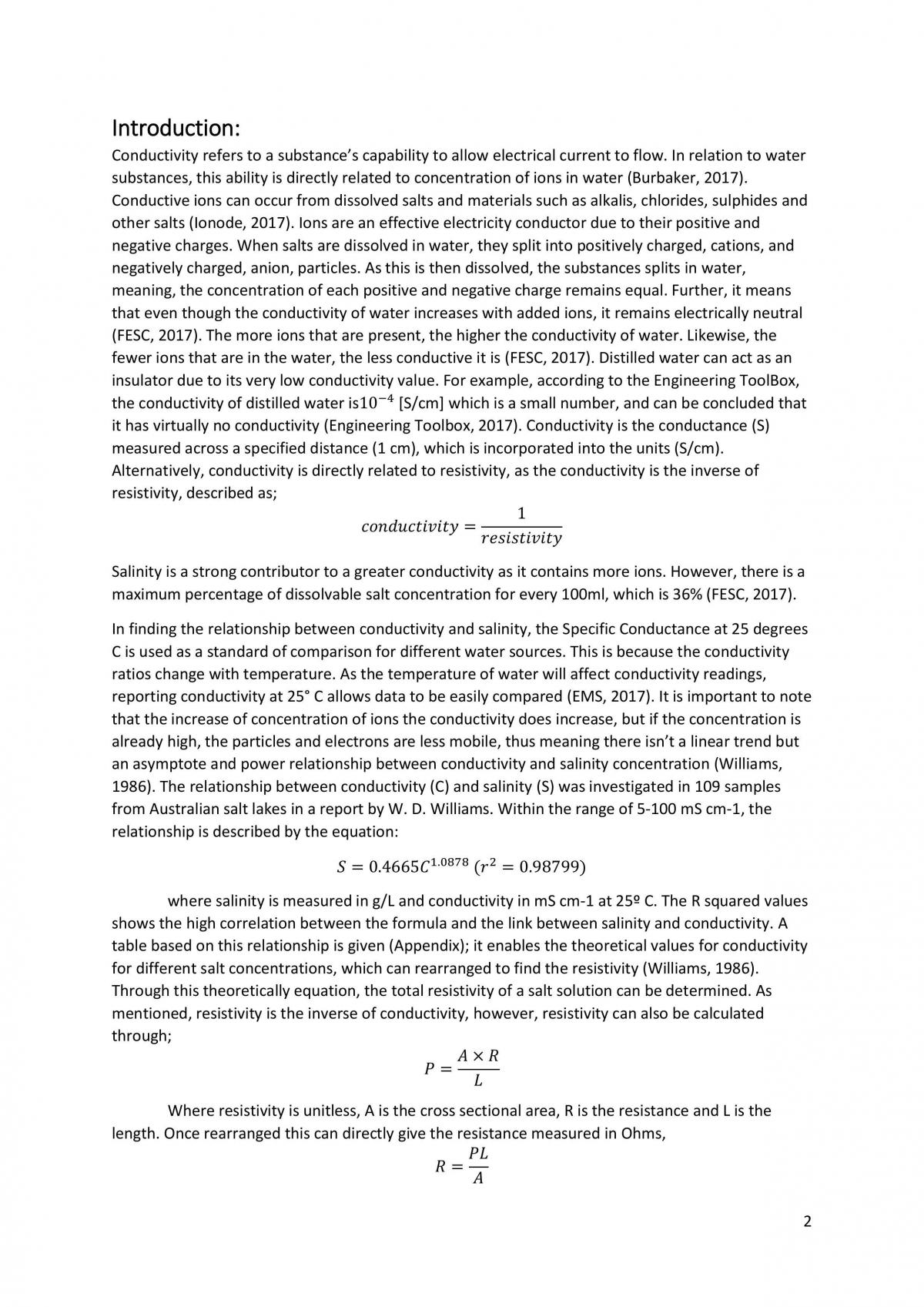 The Affect of Salt Concentration on the Voltage Drop Across a Light Emitting Diode - Page 3