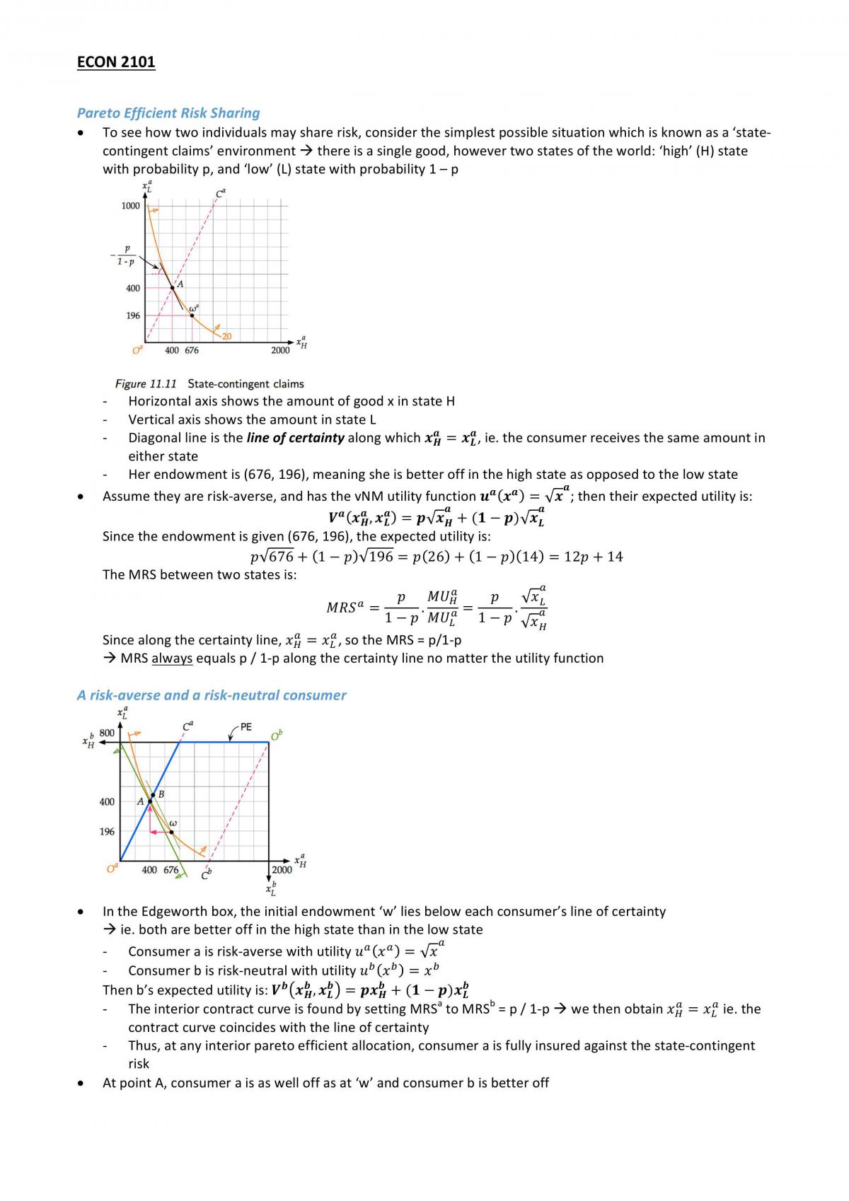 ECON2101 Notes - Page 18