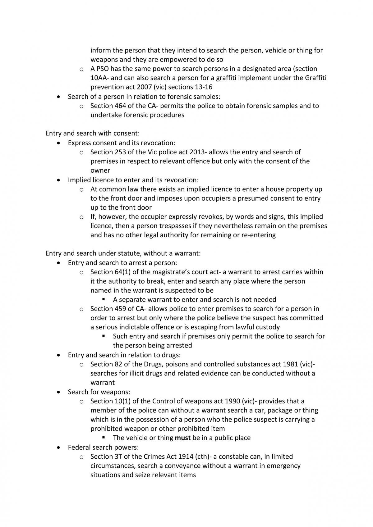 Criminal Procedure Quiz Notes - Page 16