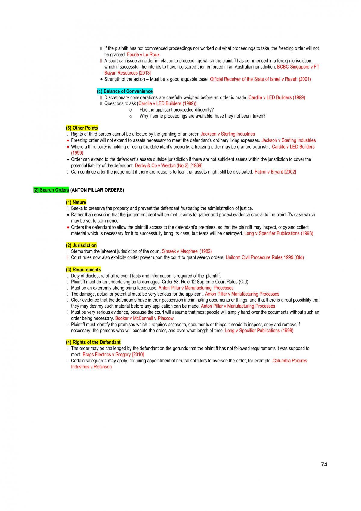 LAW2212 Complete Exam Notes - Page 74