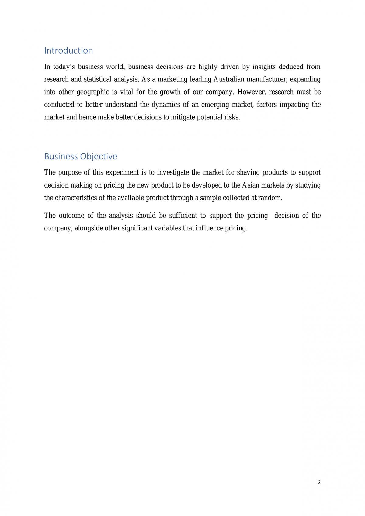 Business Report - Statistics for Decision Making - Page 3