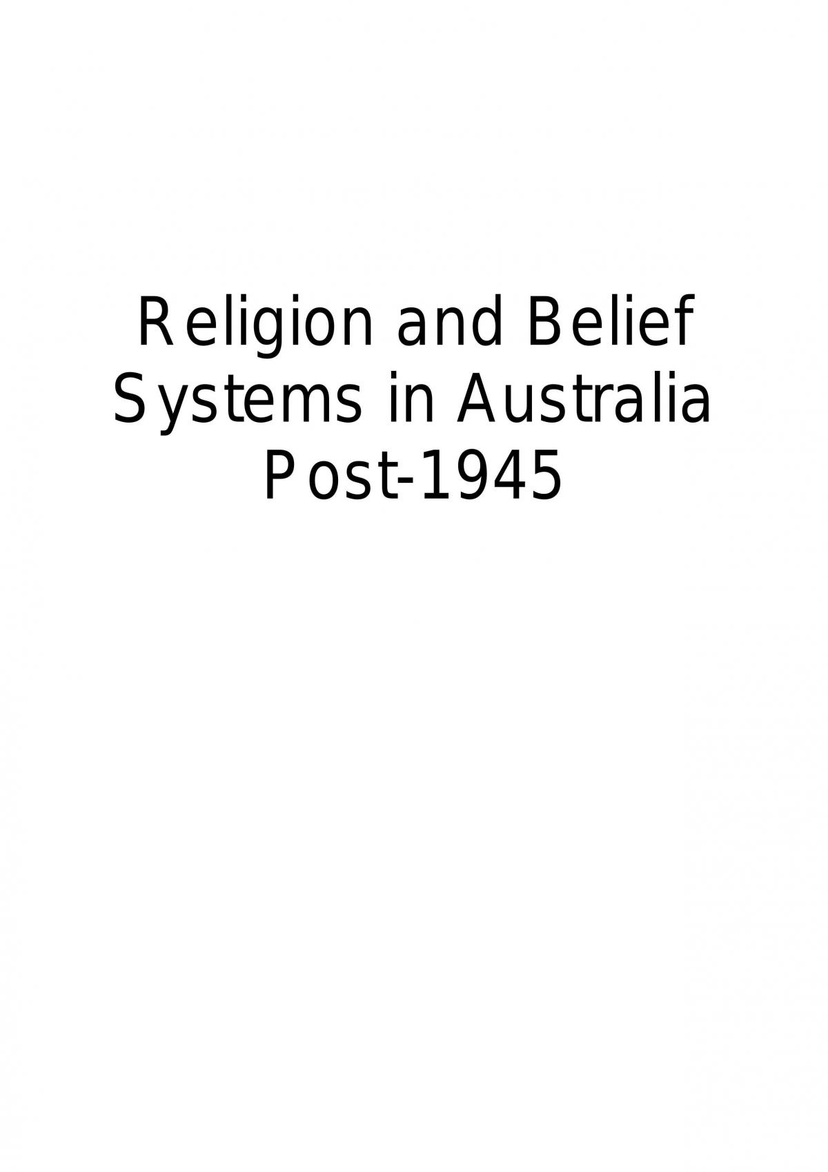 HSC Studies of Religion Notes - Page 3
