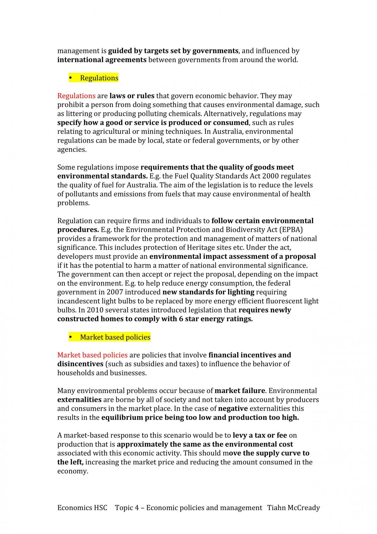 Economics Topic 4 Notes - Page 33
