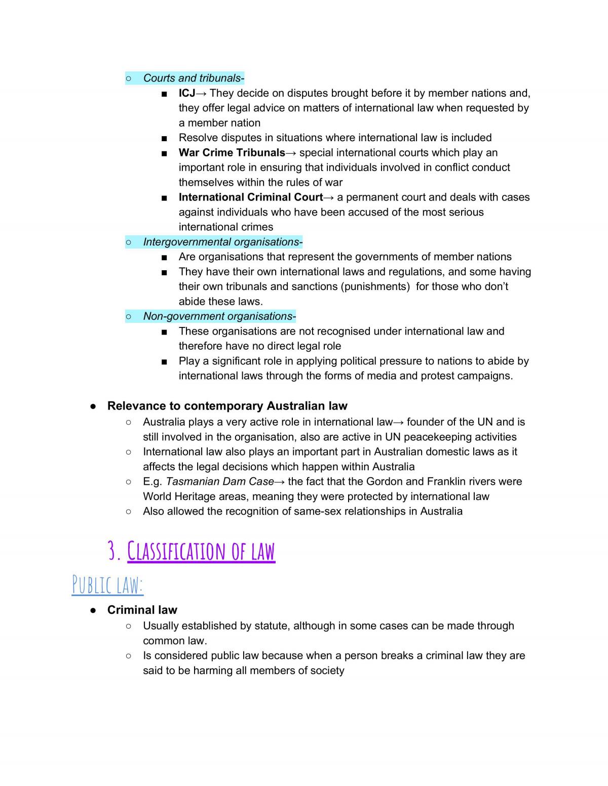 The Legal System Notes - Preliminary - Page 14