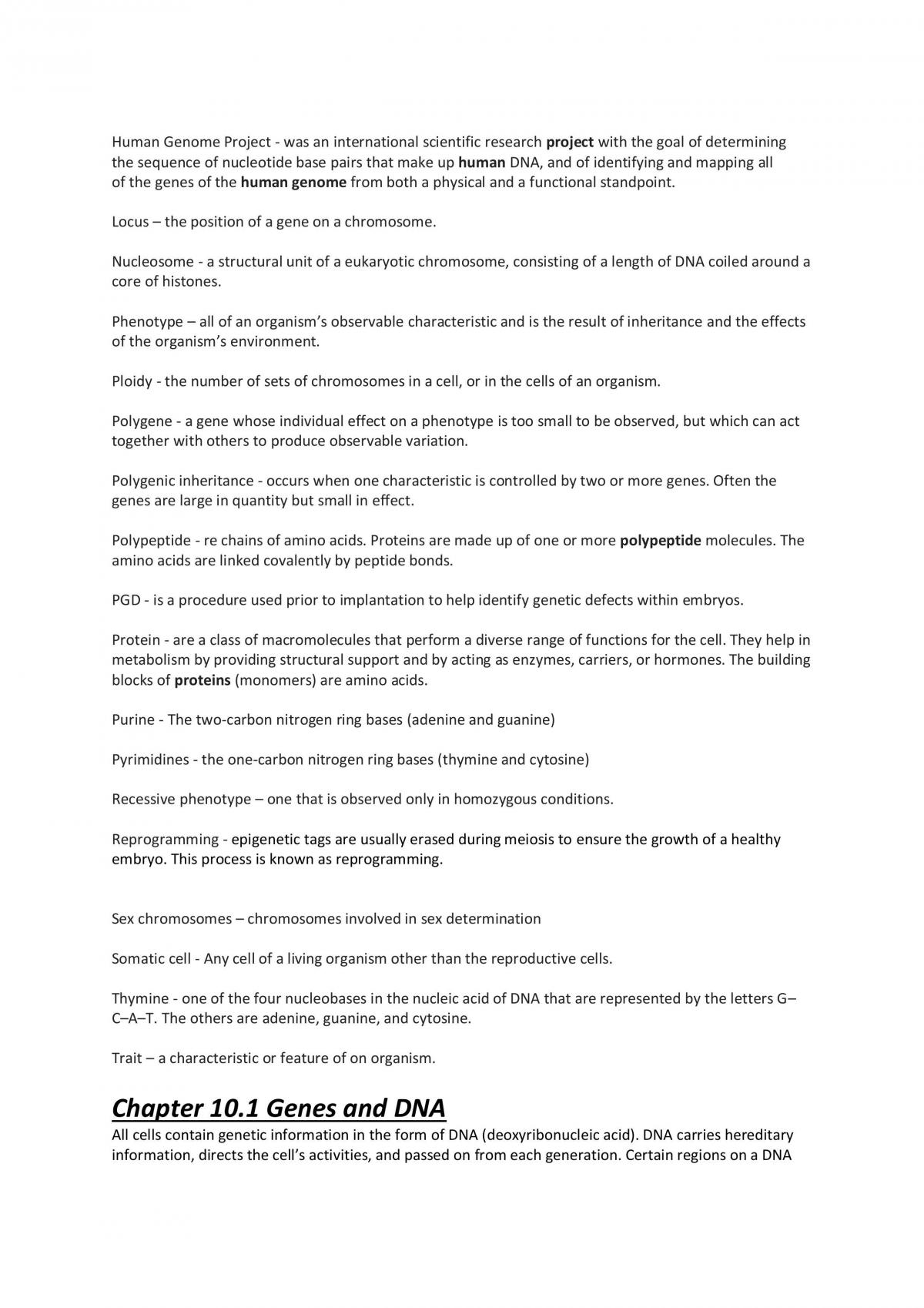 Biology Unit 2 Area of Study 1 Chapter Notes - Page 18