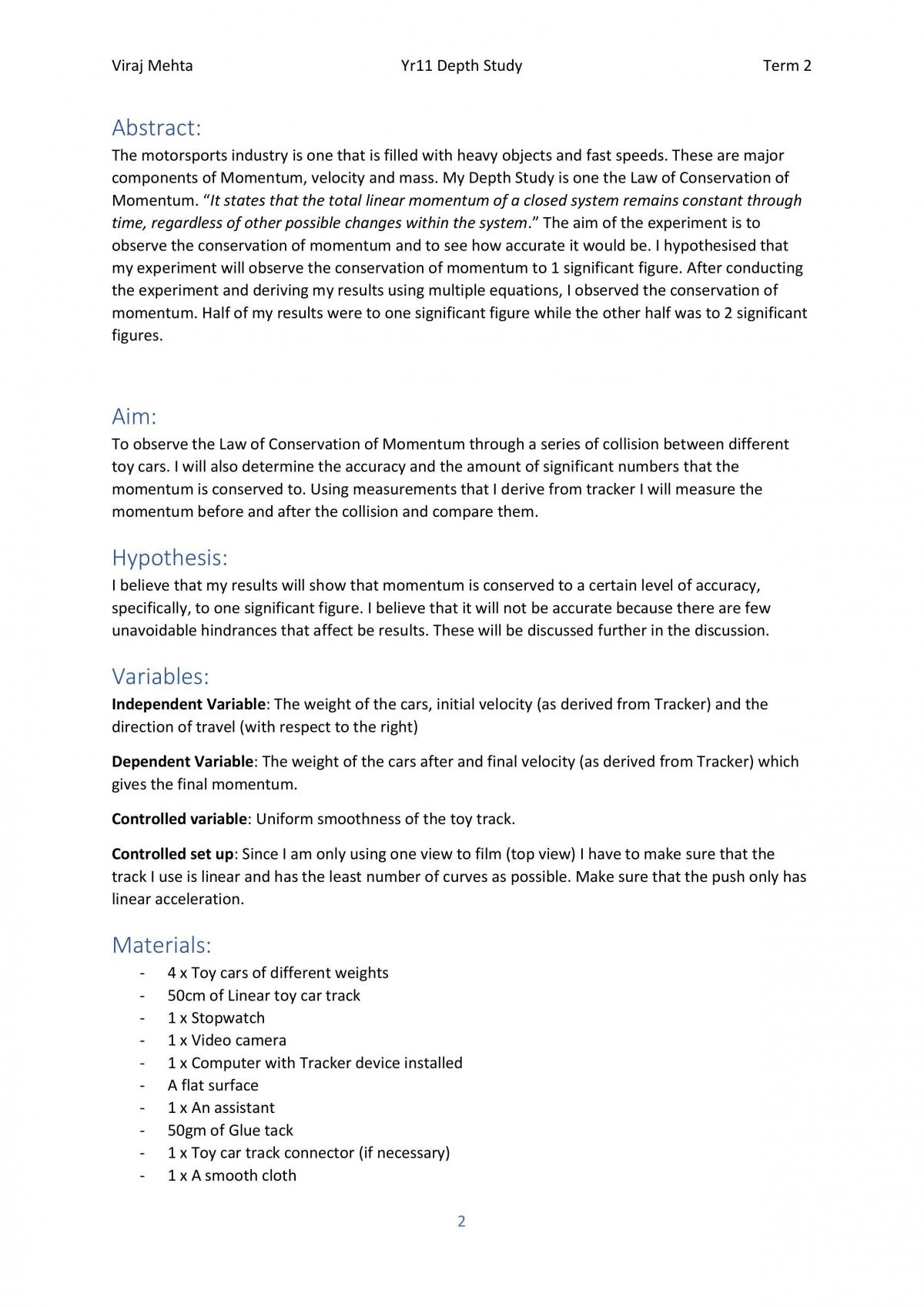 Physics Momentum depth study Year 11 - Page 3