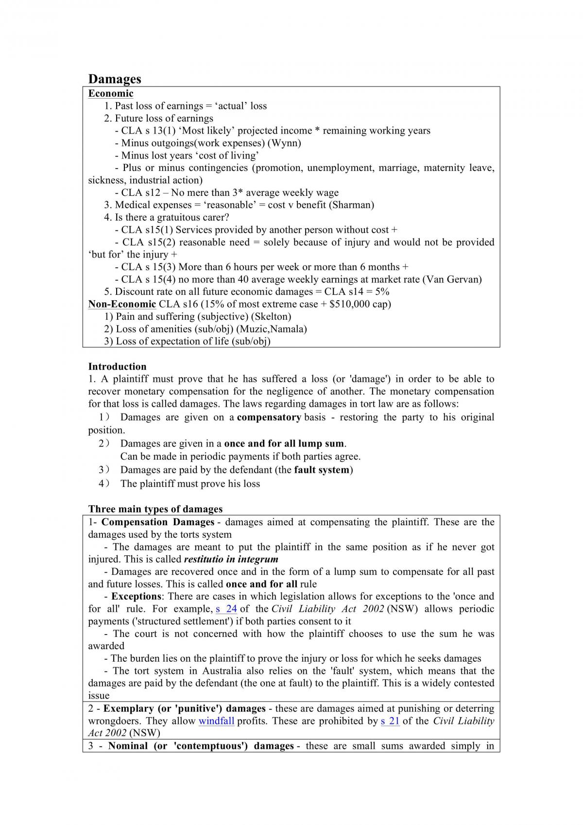 Tort law - exam note - Page 15