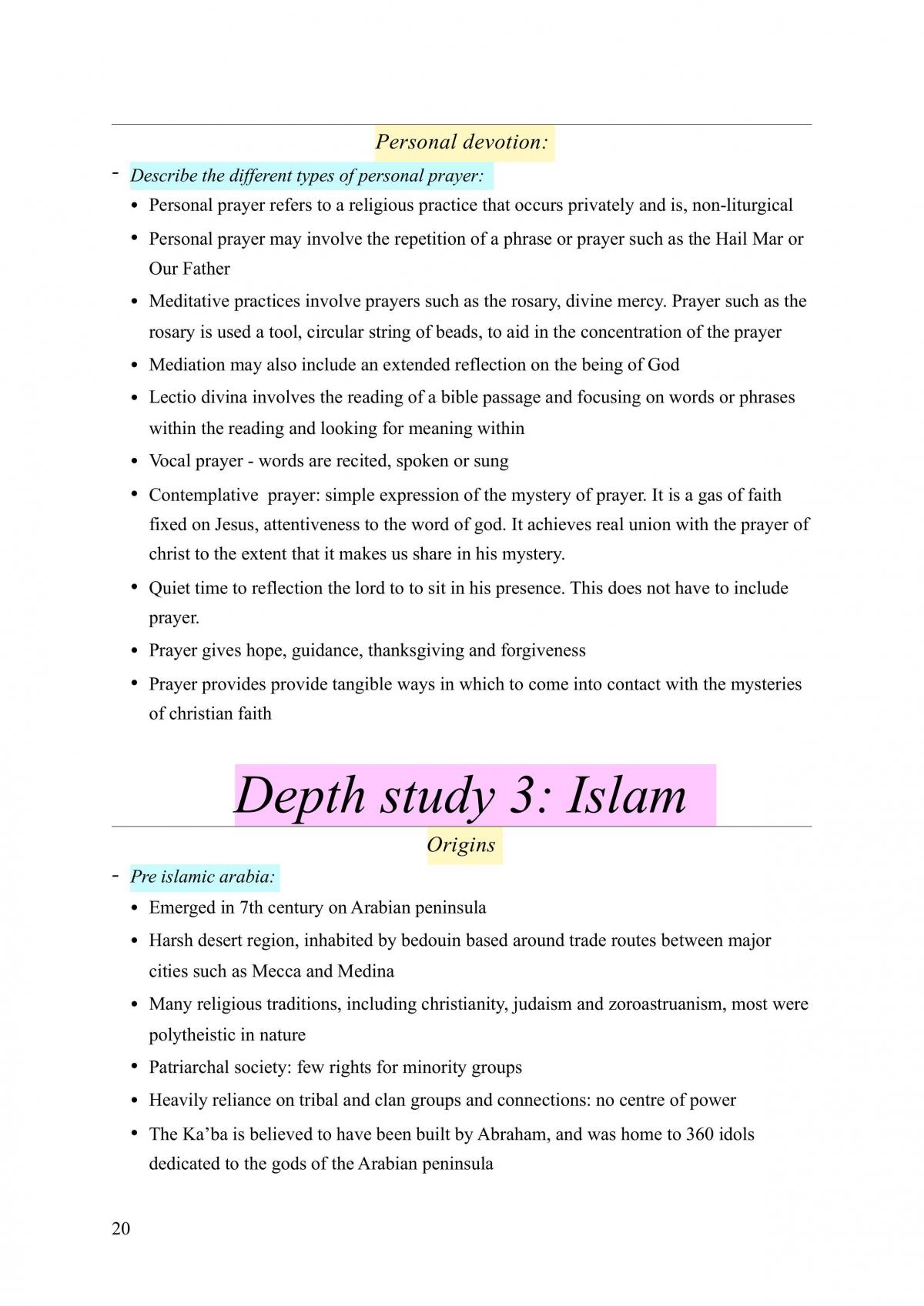 All topics for Studies of Religion 2 - Page 20