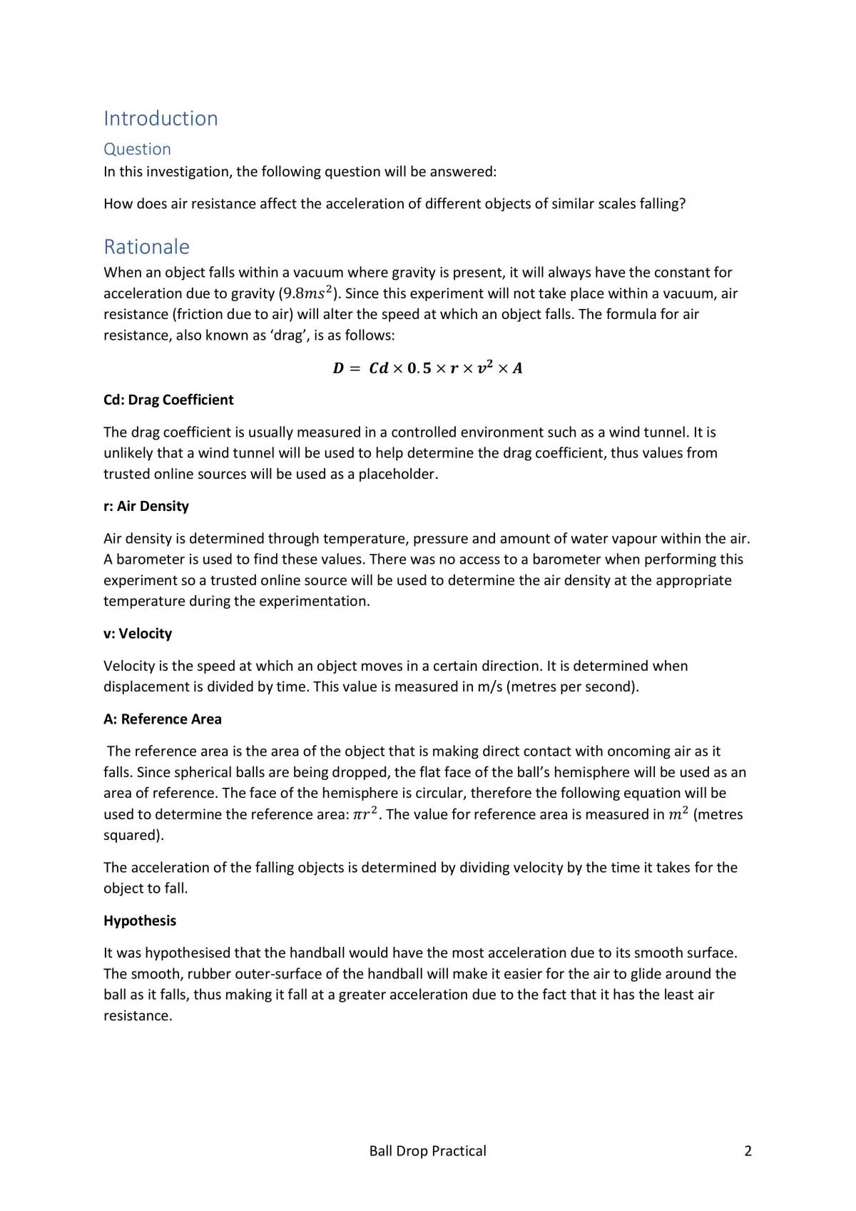 Ball Drop Practical - Page 3