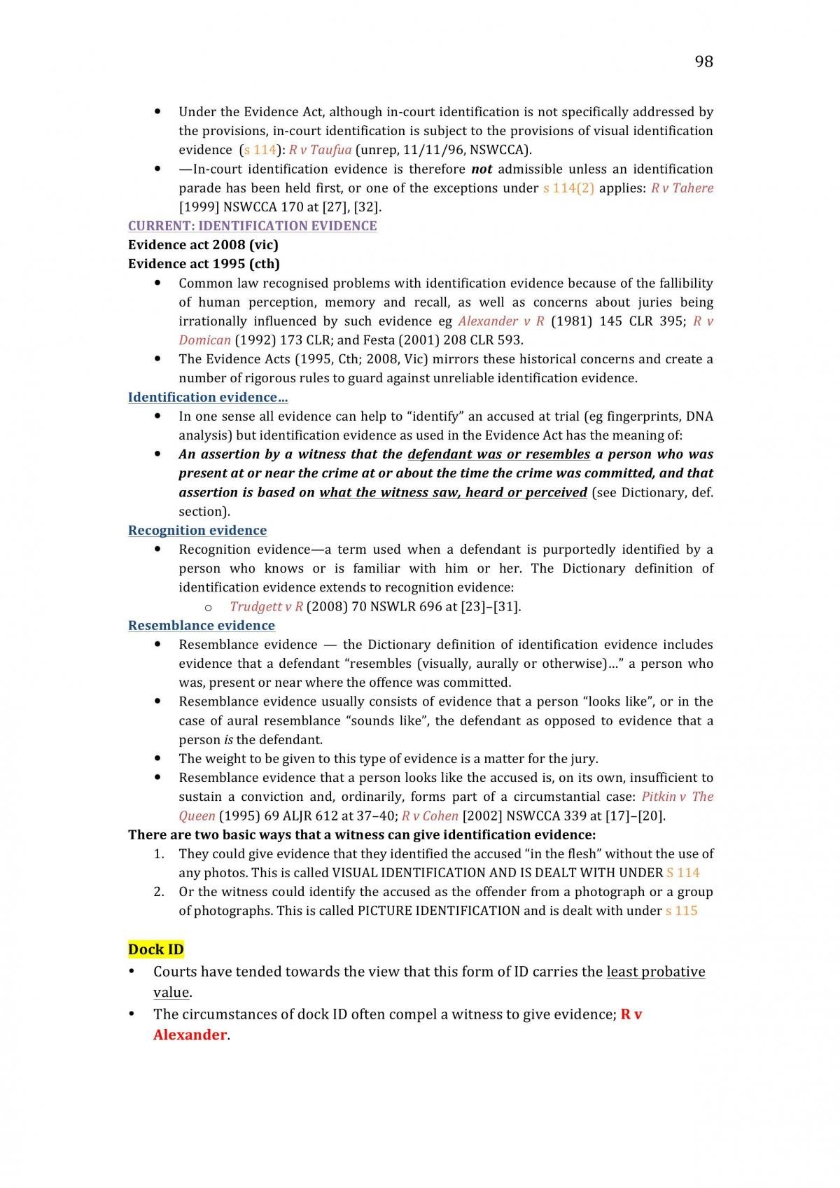 Criminal Procedure HD Notes - Page 98