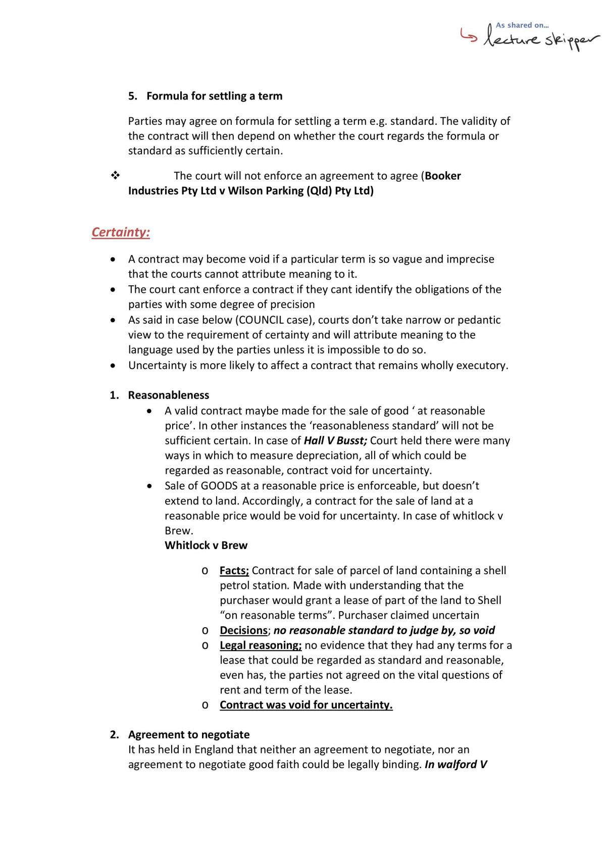 Contract 1 final exam notes - Page 32