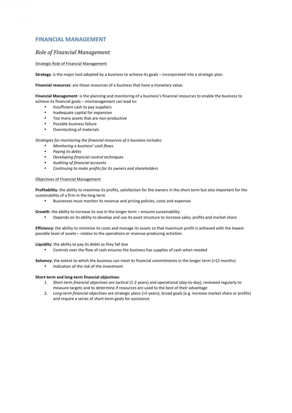 Year 12 HSC Business Study Complete Study Notes - Page 18