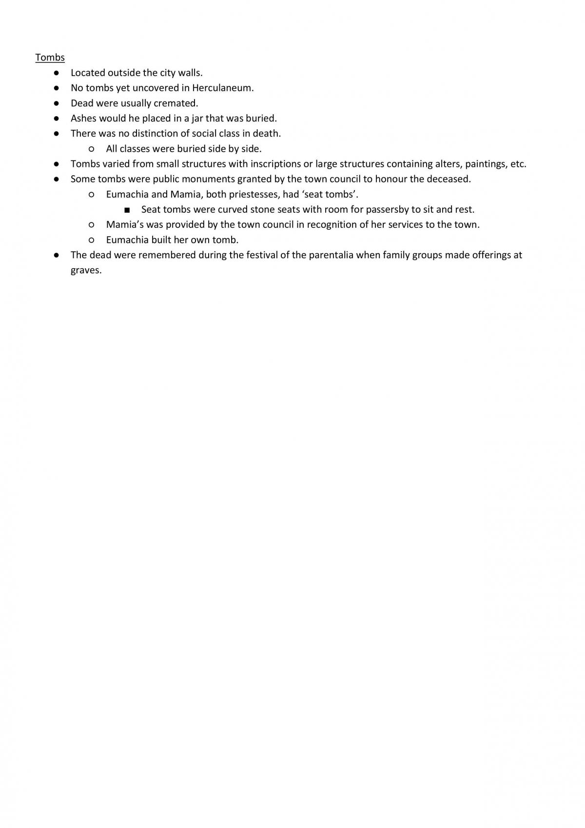 Partial notes for topic 1: Pompeii and Herculaneum - Page 15