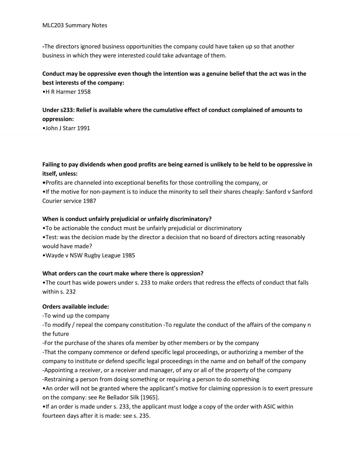 MLC203 Summary Notes - Page 56