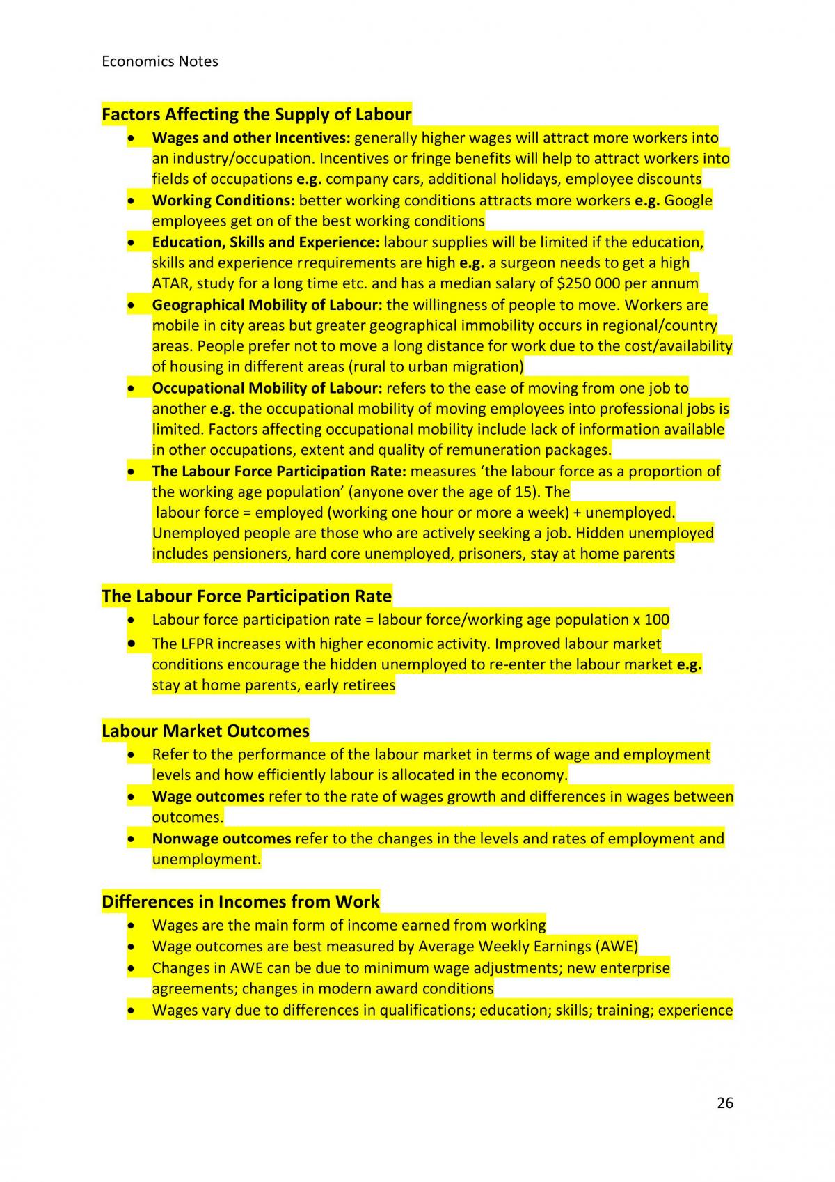 Study Notes Prelim Economics - Page 26