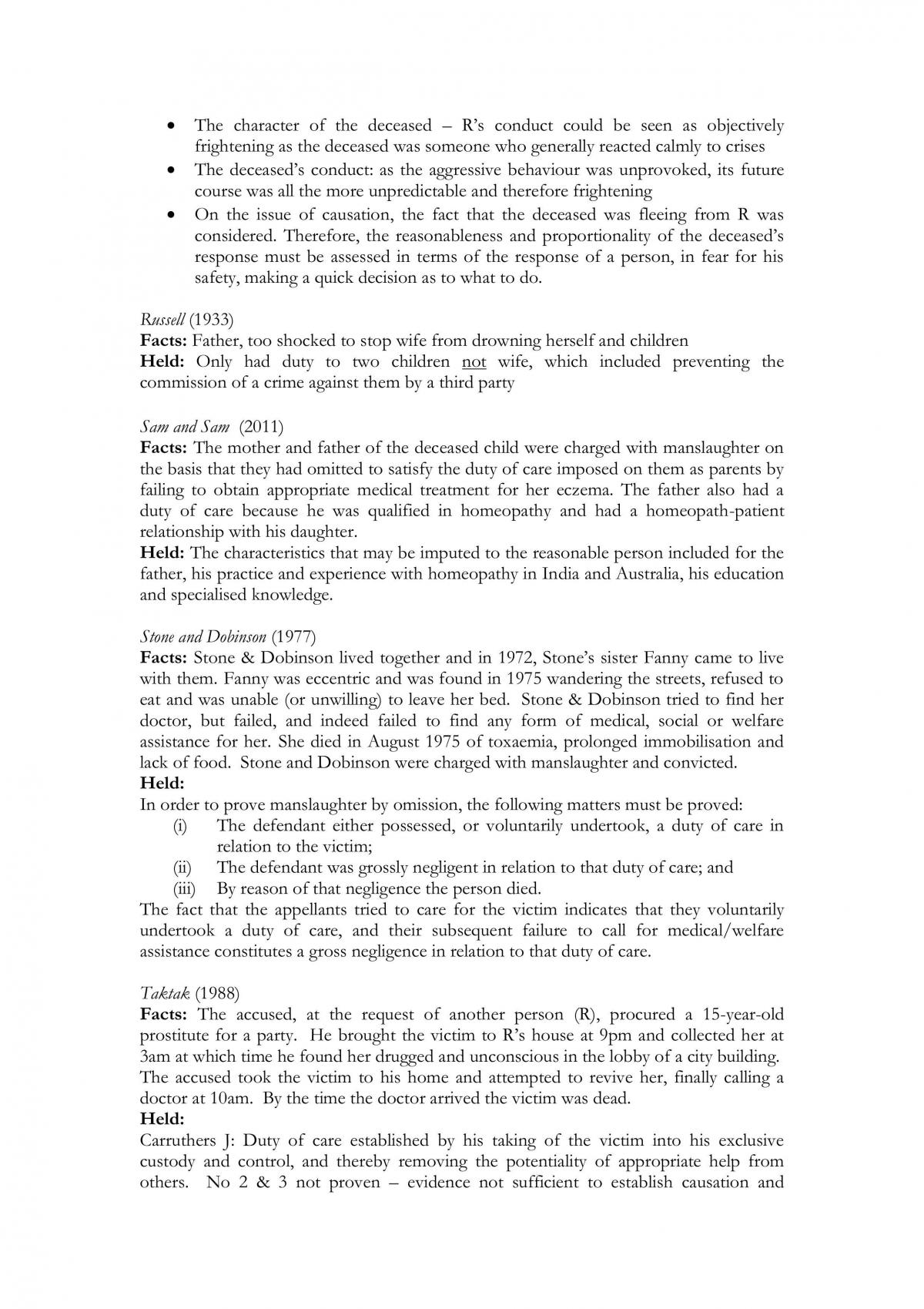 Criminal Law case summaries - Page 23