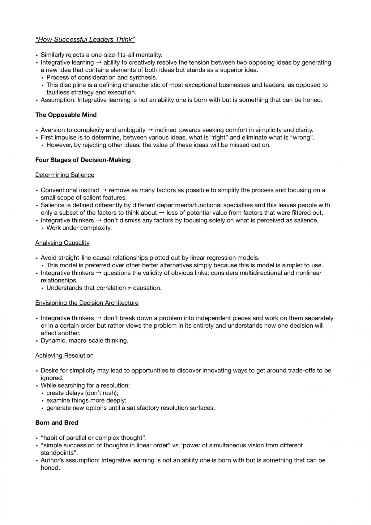 MGMT005 Notes - Managing in a VUCA Context - Page 27