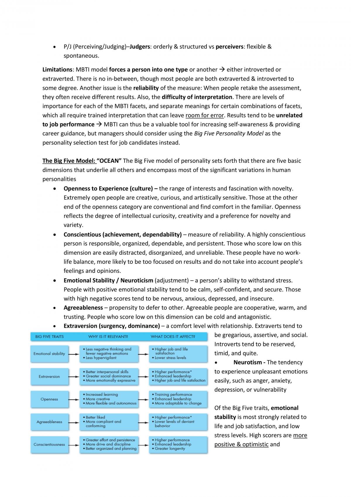 Ultimate Study Notes for MNO1706 - Organisational Behavior - Page 19