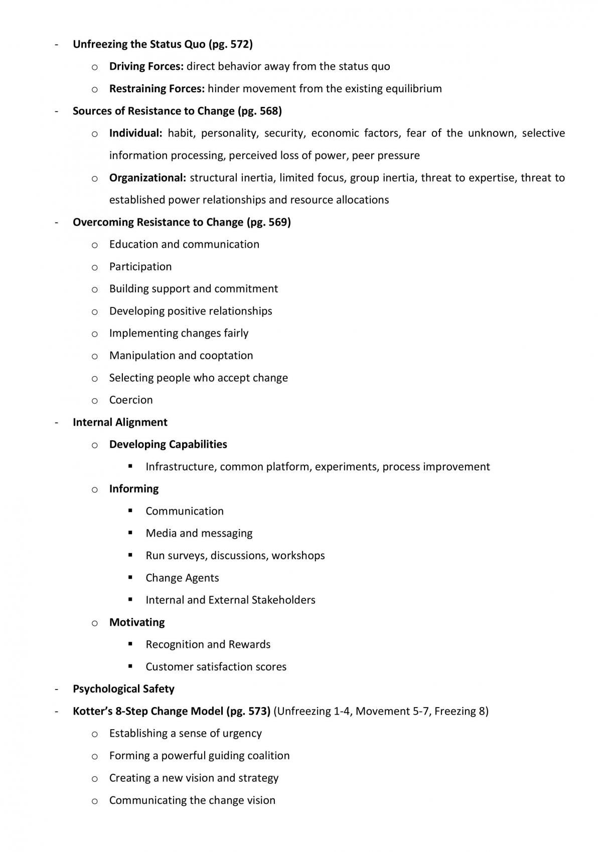 Organisational Behaviour Finals Notes - Page 16