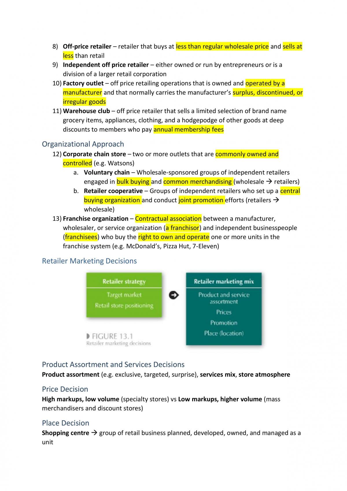 MKT1705 Principles of Marketing Full Notes - Page 49