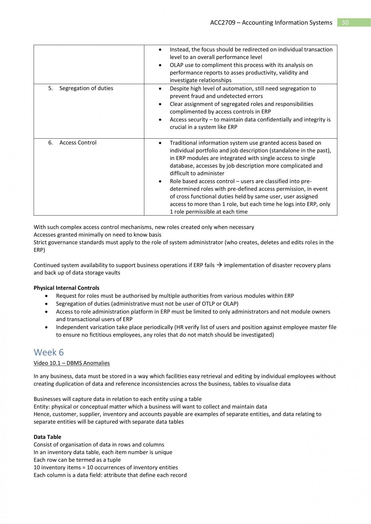 ACC2709 Accounting Information Systems Notes - Page 30