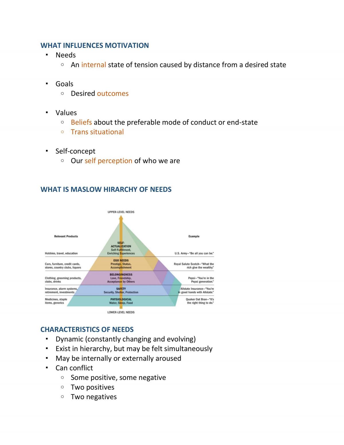 MKT102 Consumer Behaviour Notes - Page 50