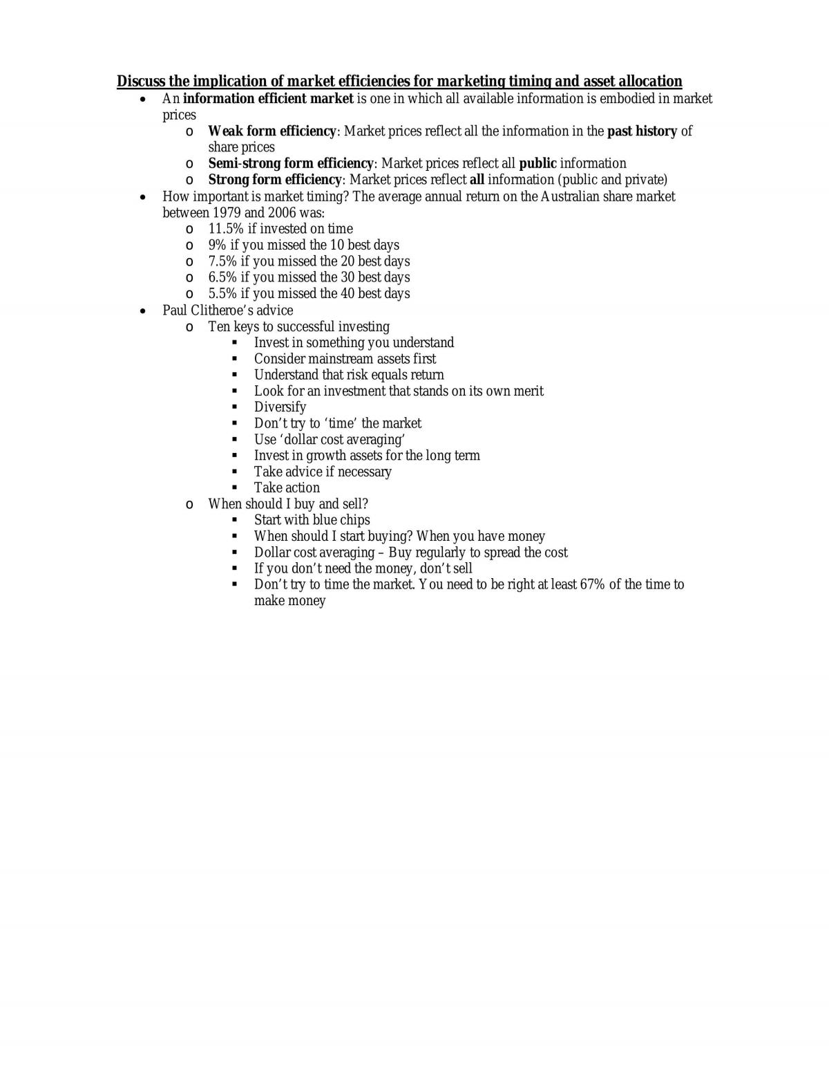 FINS2643 Midsem Notes - Page 16