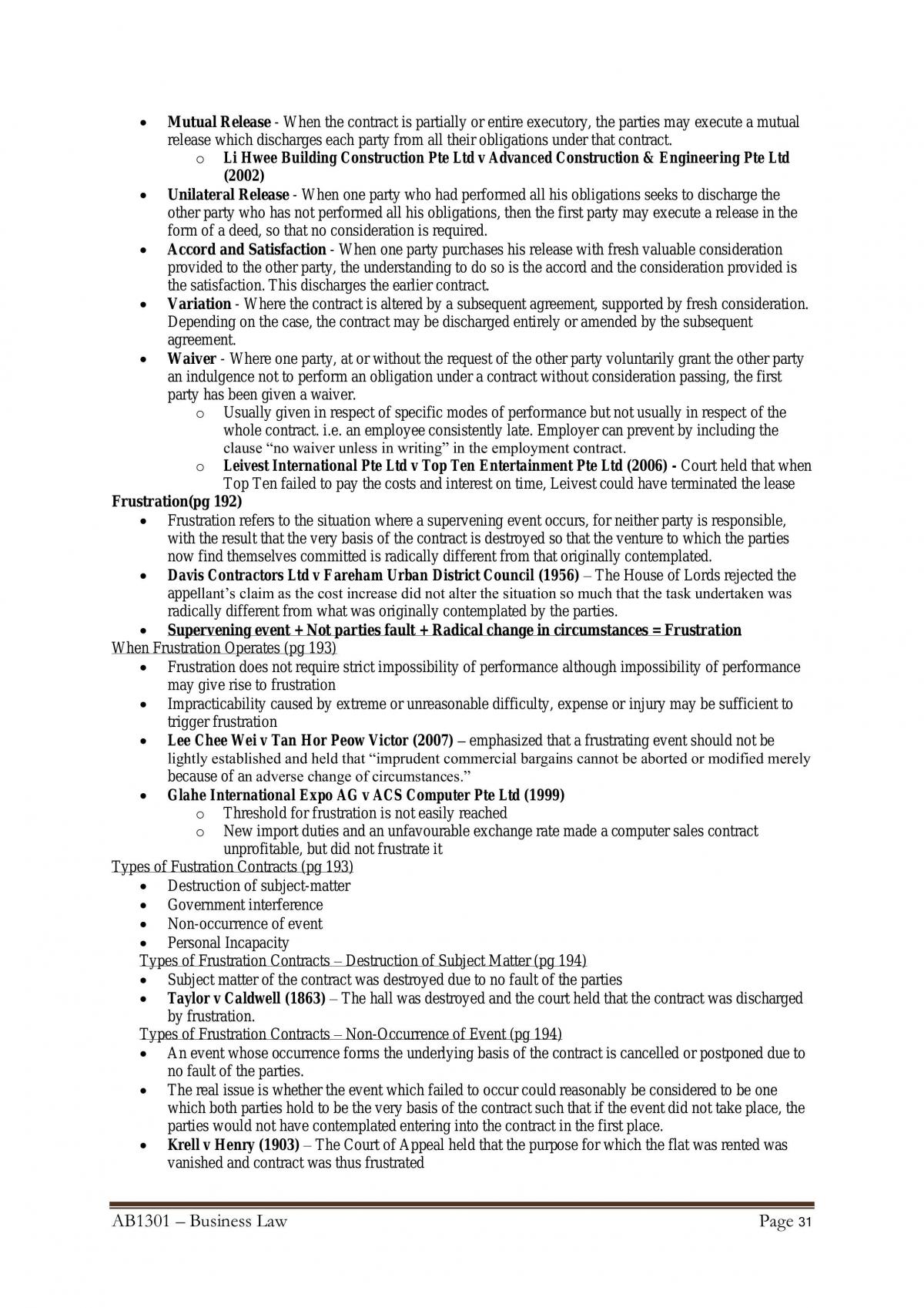 AB1301 Business Law Study Notes - Page 31