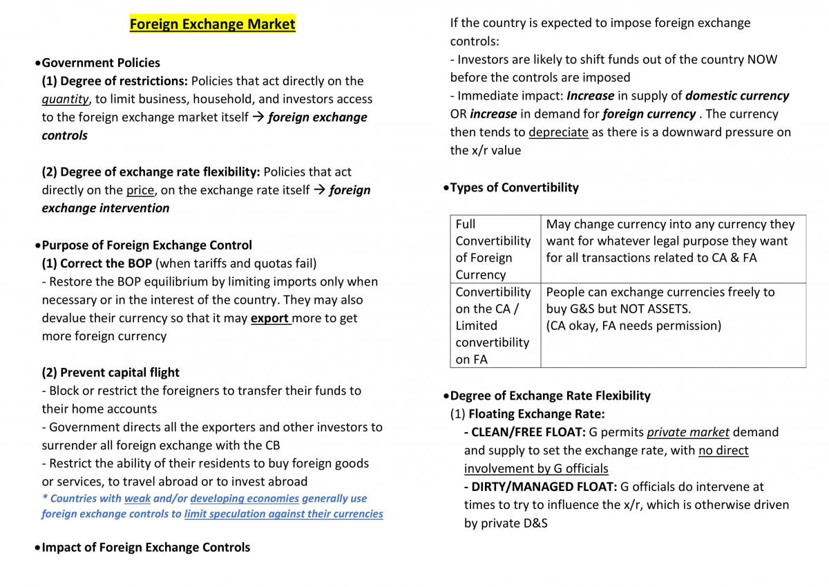 Economics of Globalisation Notes (Final) - Page 16