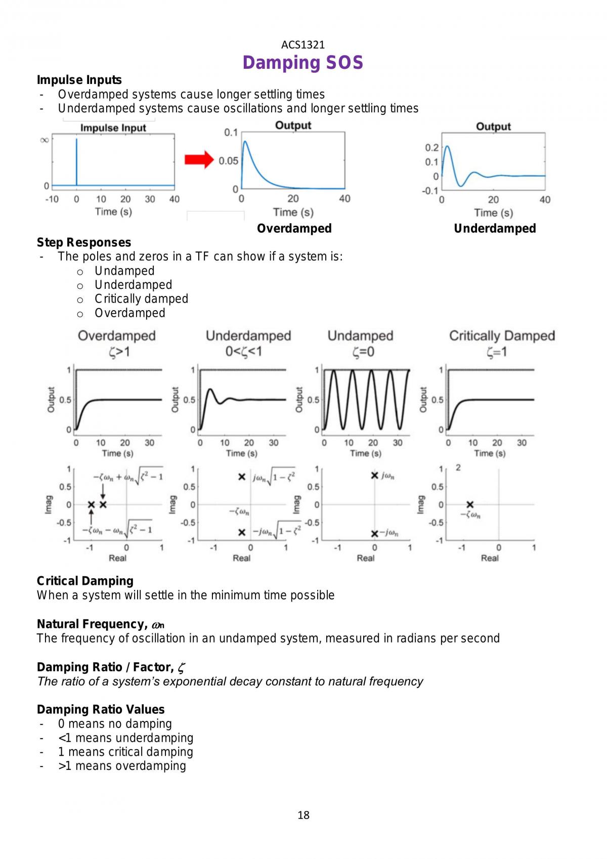 Introduction to System Analysis & Control subject notes - Page 18