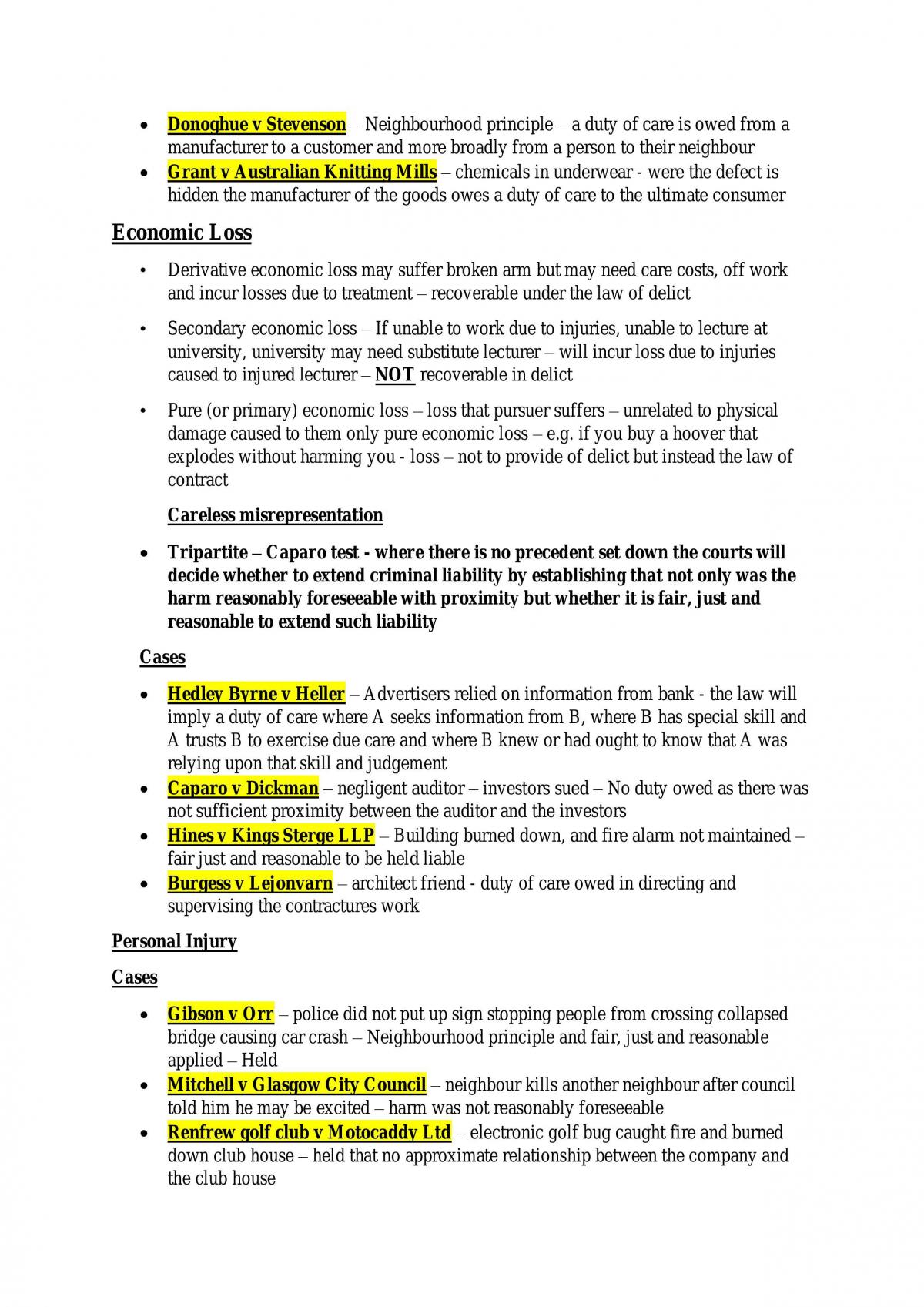 Obligations 1A Study Notes - Page 33