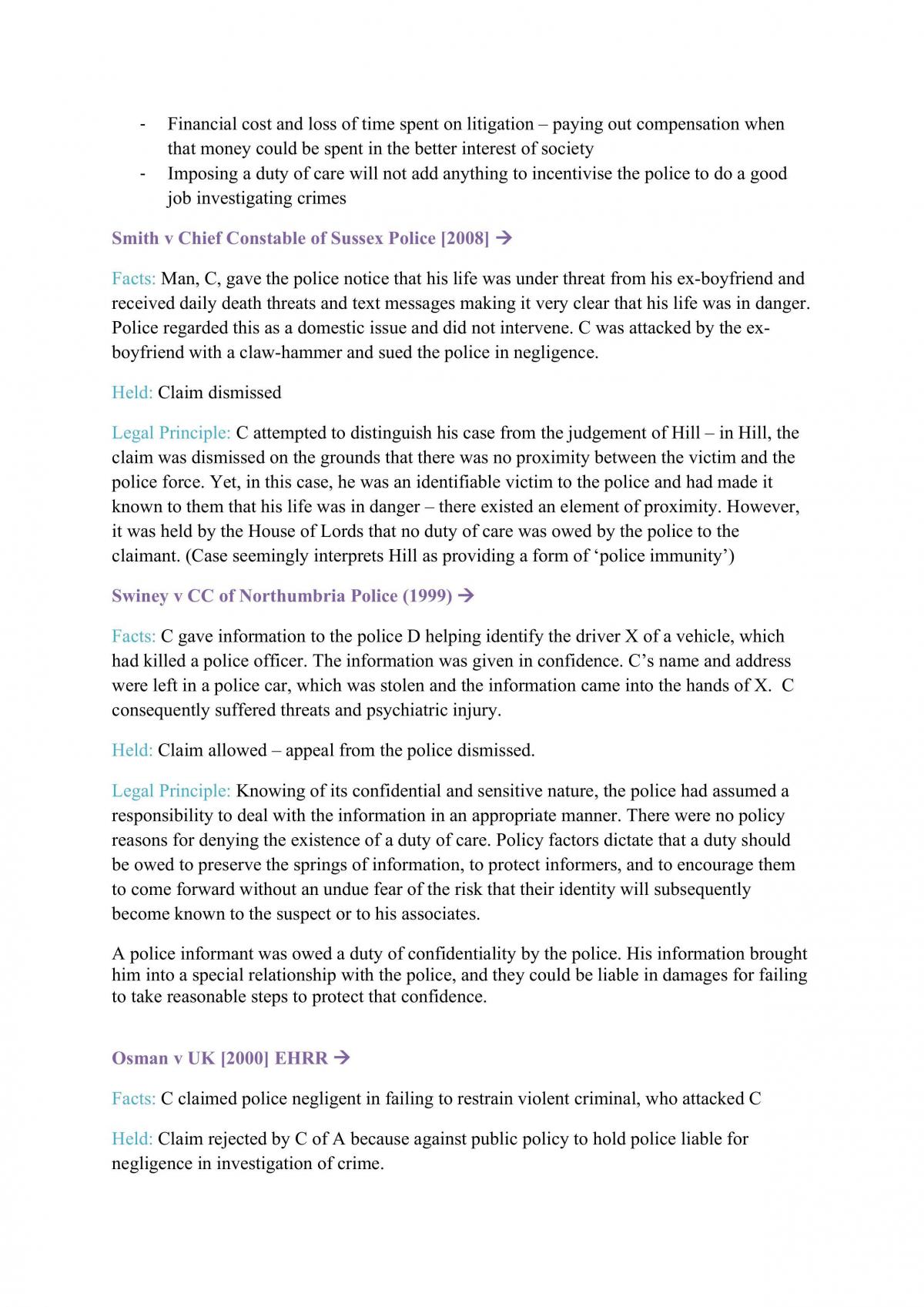 Tort Law Case List - Page 24