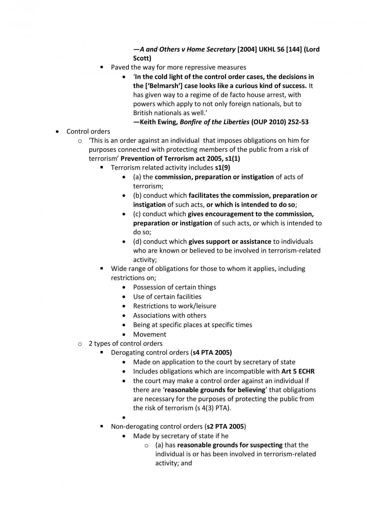 Security, Conflict and the Law full notes - Page 28