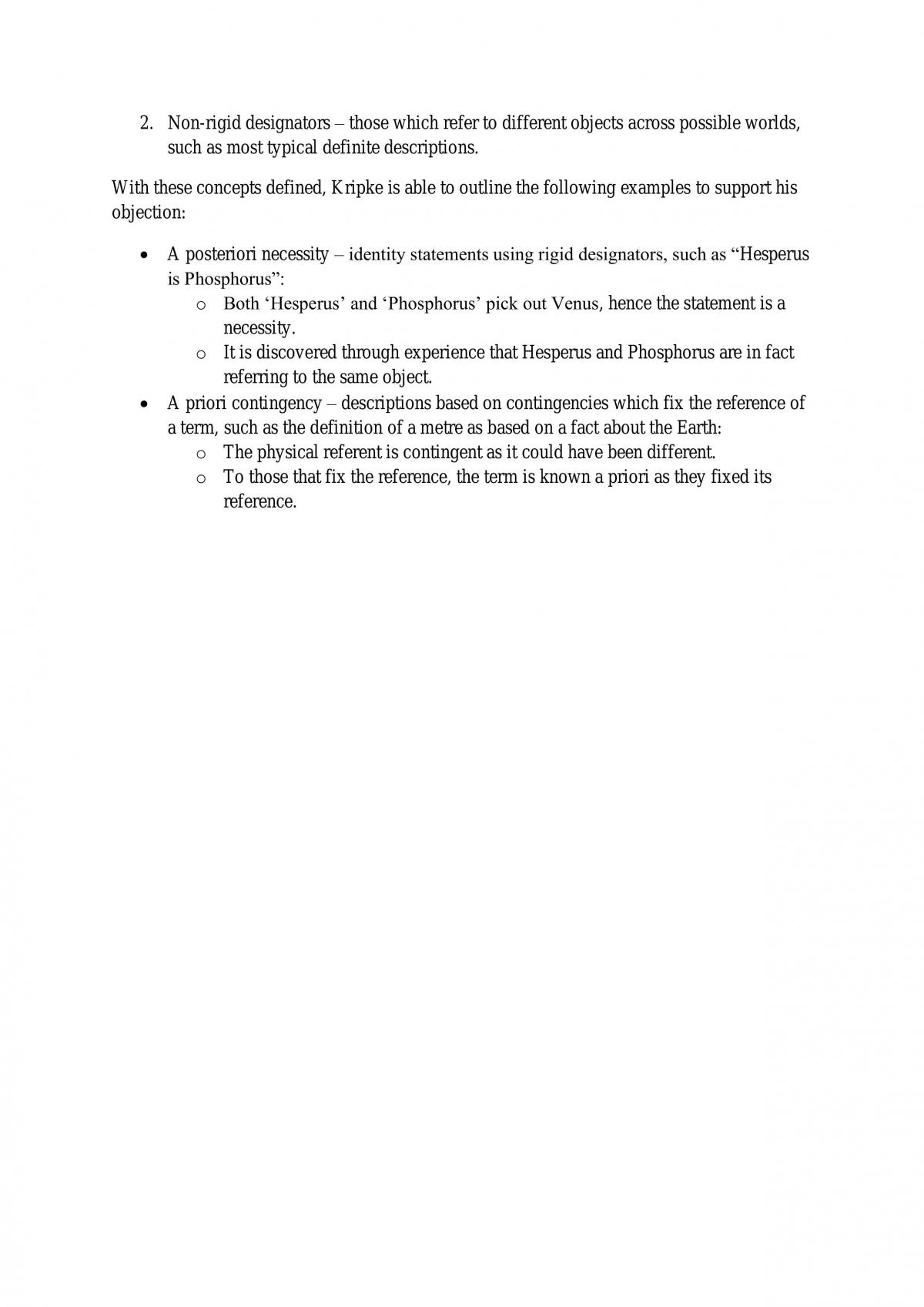 UCL PHIL0012 - Metaphysics: Revision Notes - Page 8
