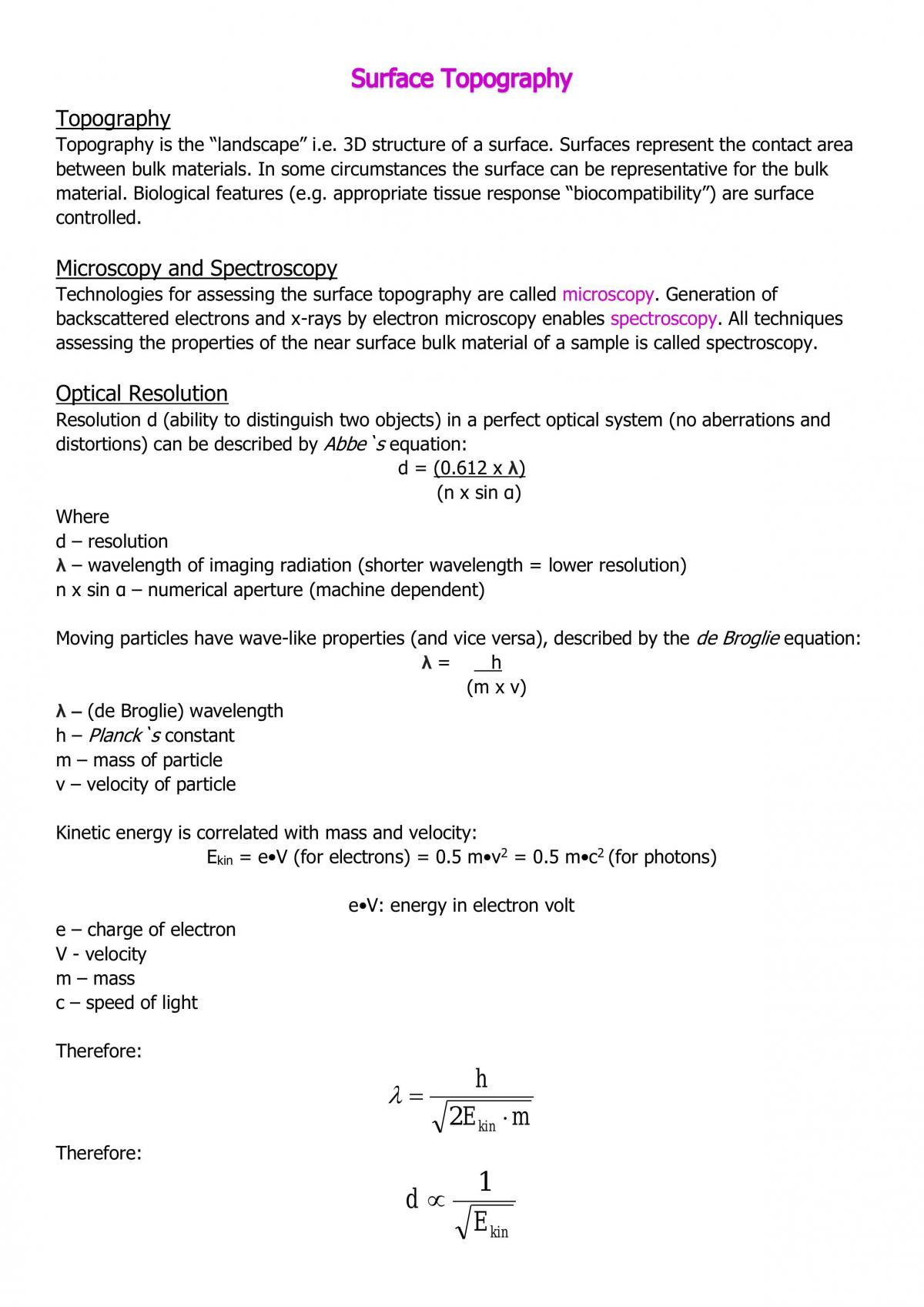 Laboratory Assessment of Biomaterials Module Notes - Page 3