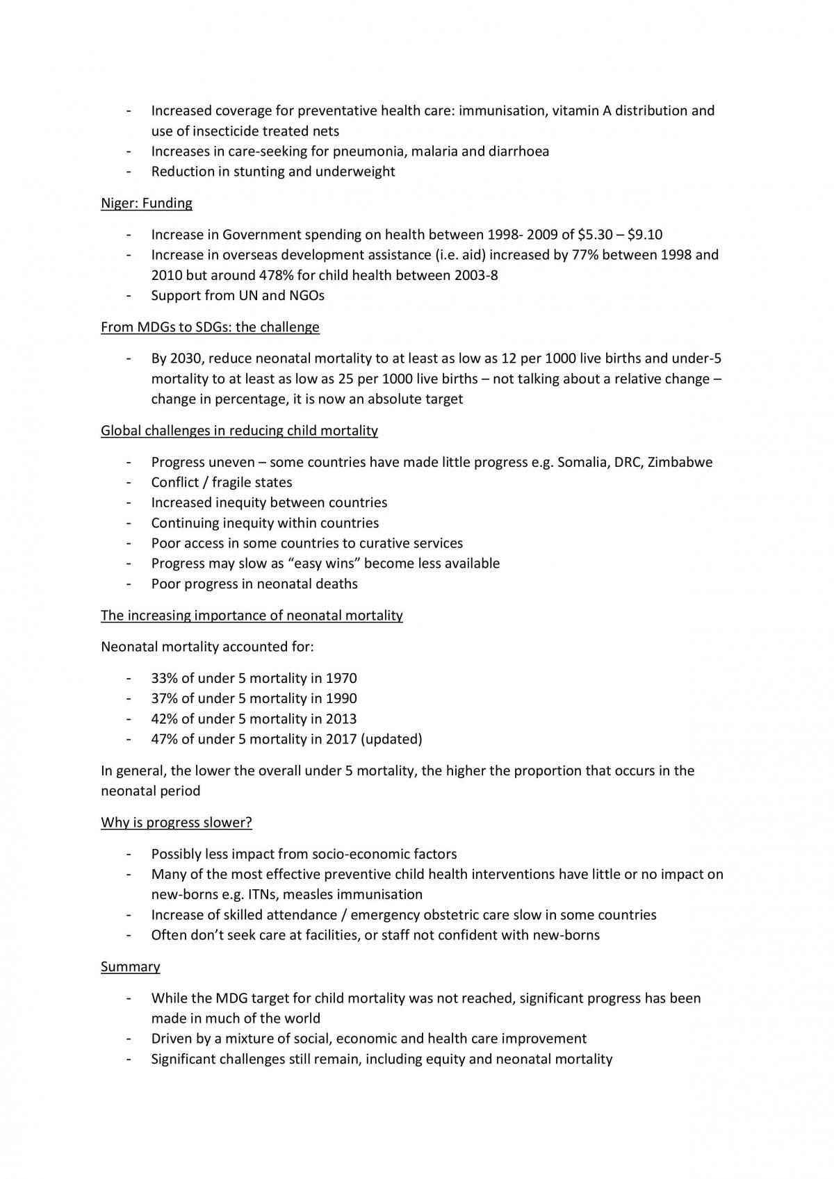 Global Health Full Notes - Page 51