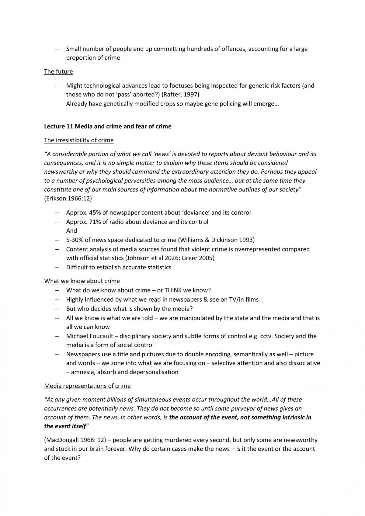 Introduction to Criminology Full Notes - Page 57