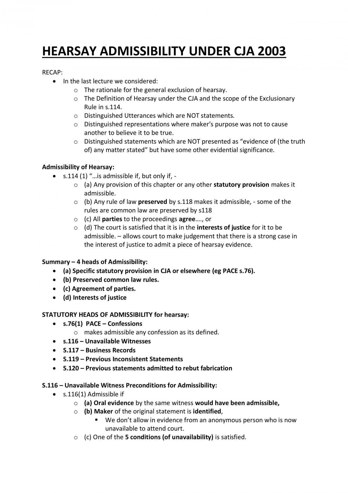 Criminal Evidence Notes - Page 44
