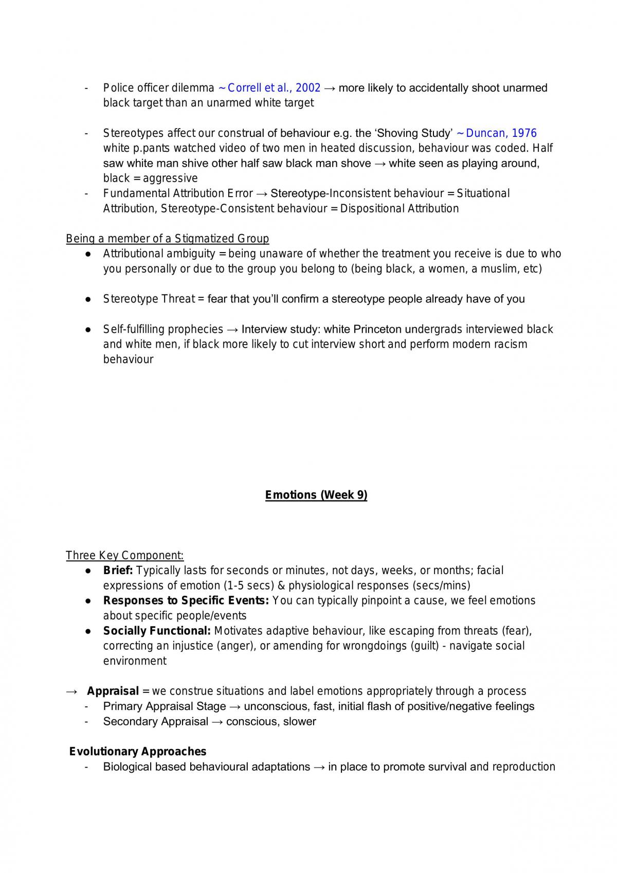 PS220 Social Psychology Revision Notes - Page 17