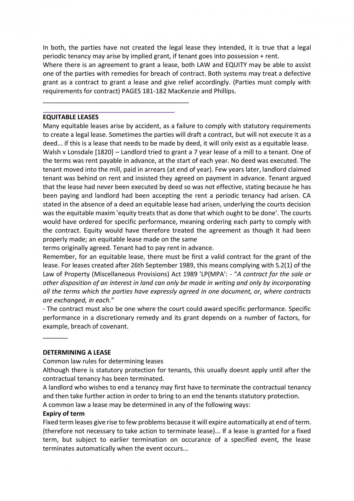 Land Law Notes - Page 47
