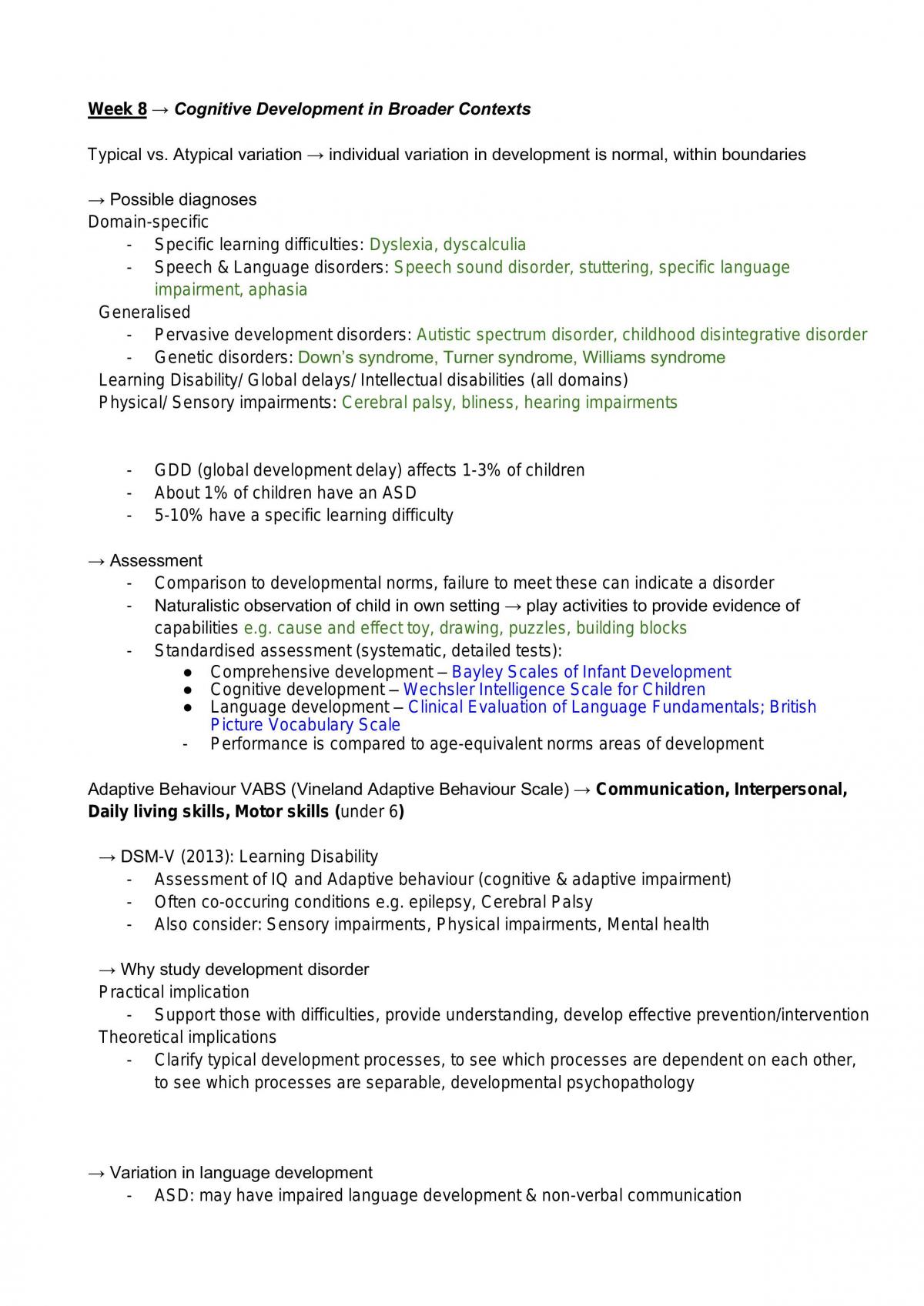 PS218 Developmental Psychology Notes - Page 23