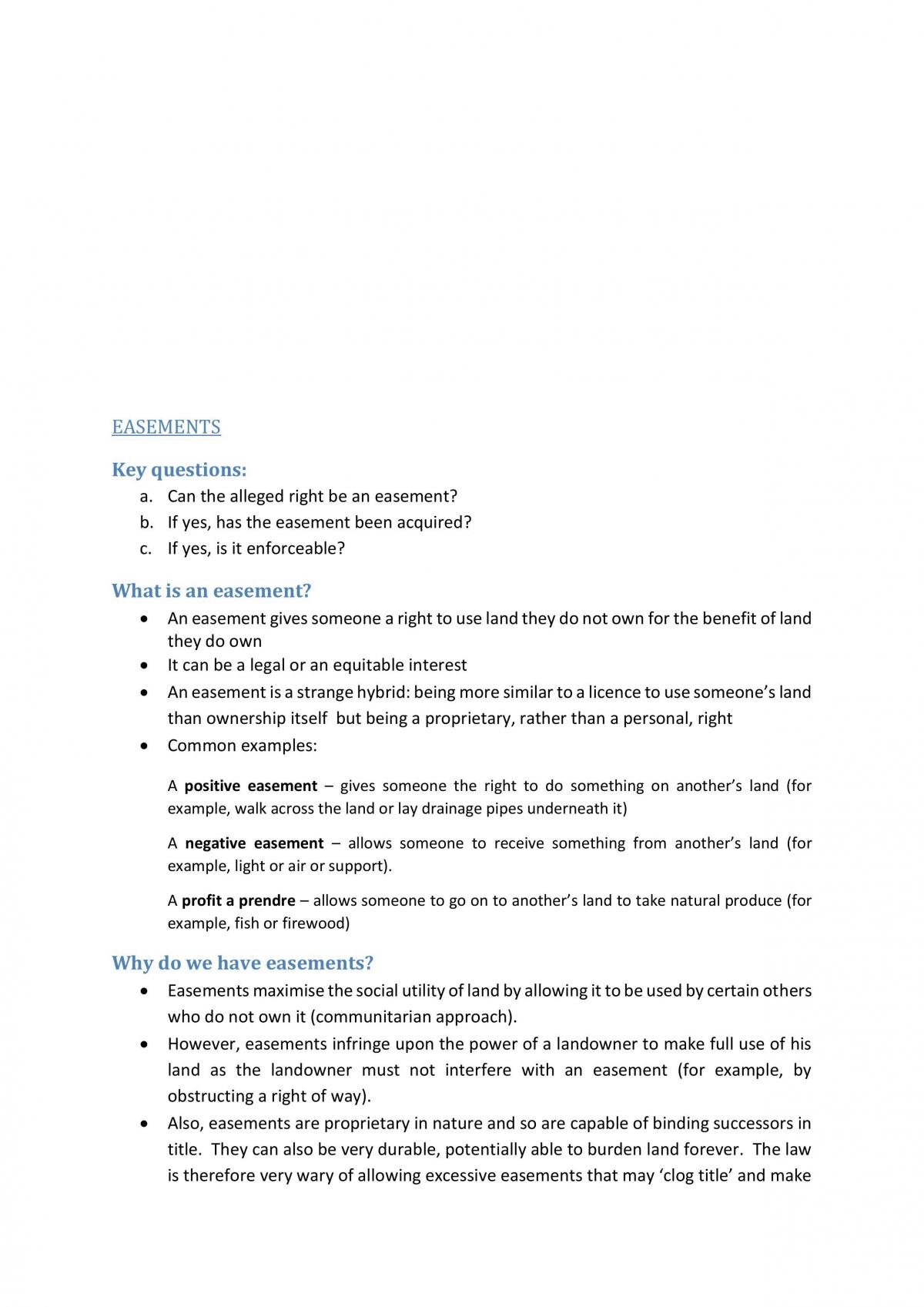 Property Law Complete Notes - Page 30