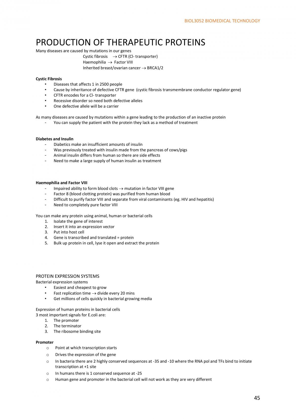 Biomedical Technology full notes - Page 45