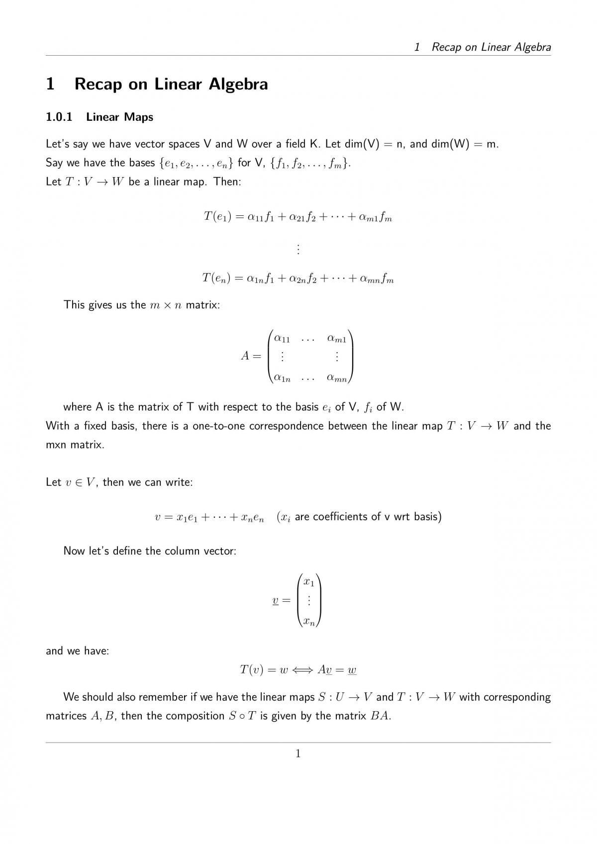 MA251 Algebra 1 Notes - Page 3