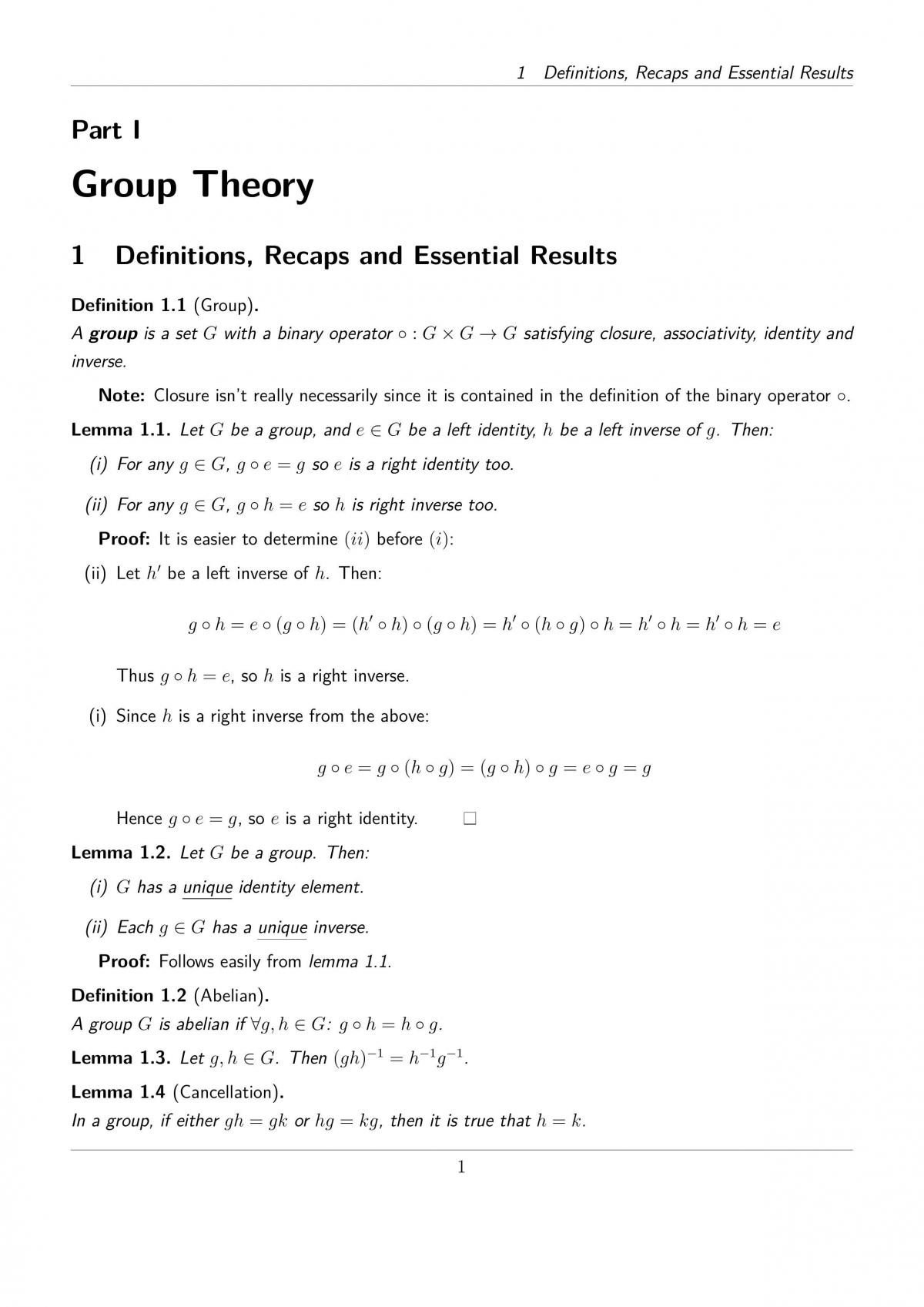 MA249 Algebra 2 Notes - Page 3