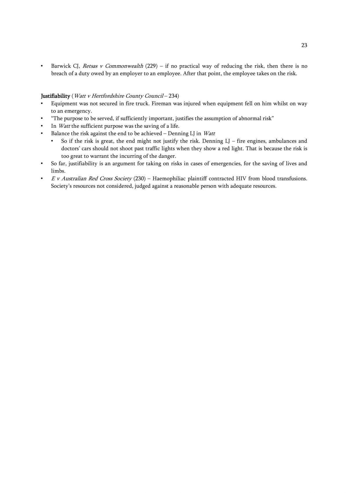 Torts Notes - Page 23